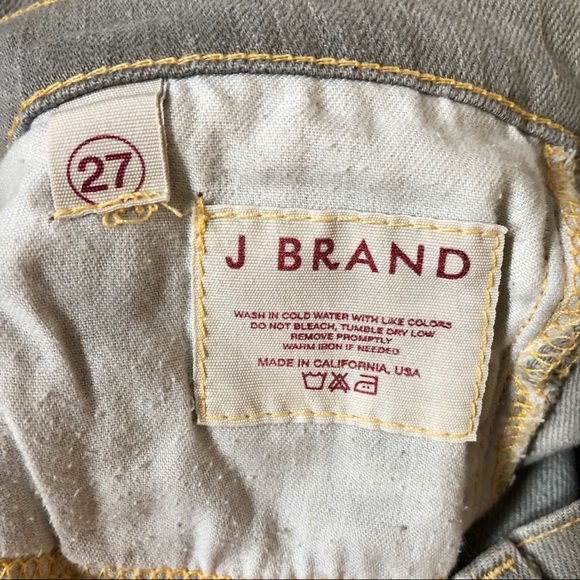 J Brand skinny mid rise grey jeans long legs tall - Picture 4 of 7